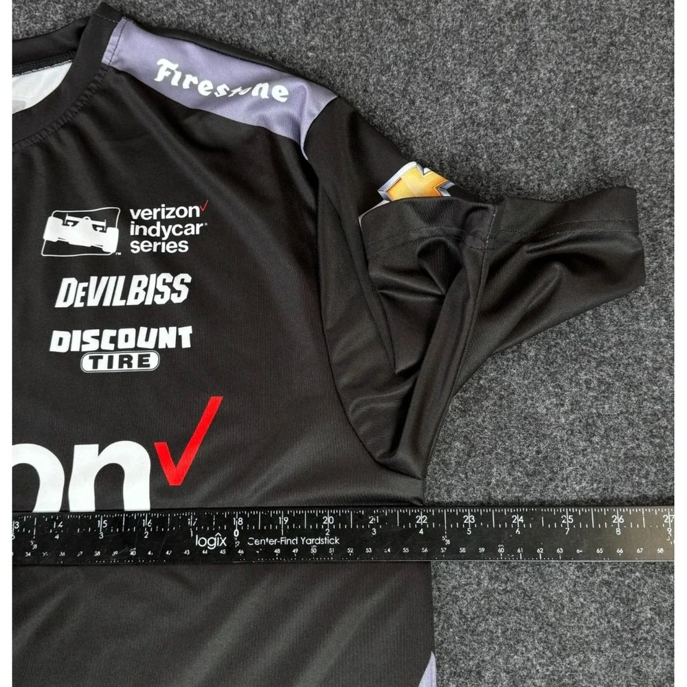 IndyCar Jersey Joseph Newgarden #2 Short Sleeve Shirt Verizon Men's Size L F1